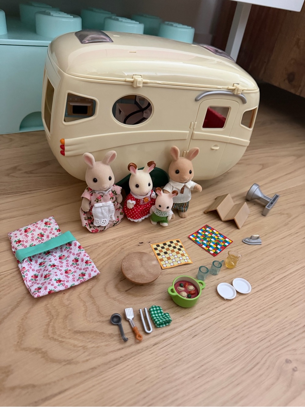 Calico Critters Caravan Family Camper Playset with Family and Accessories